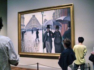 Paris Street, Rainy Day displayed at The Art Institute of Chicago