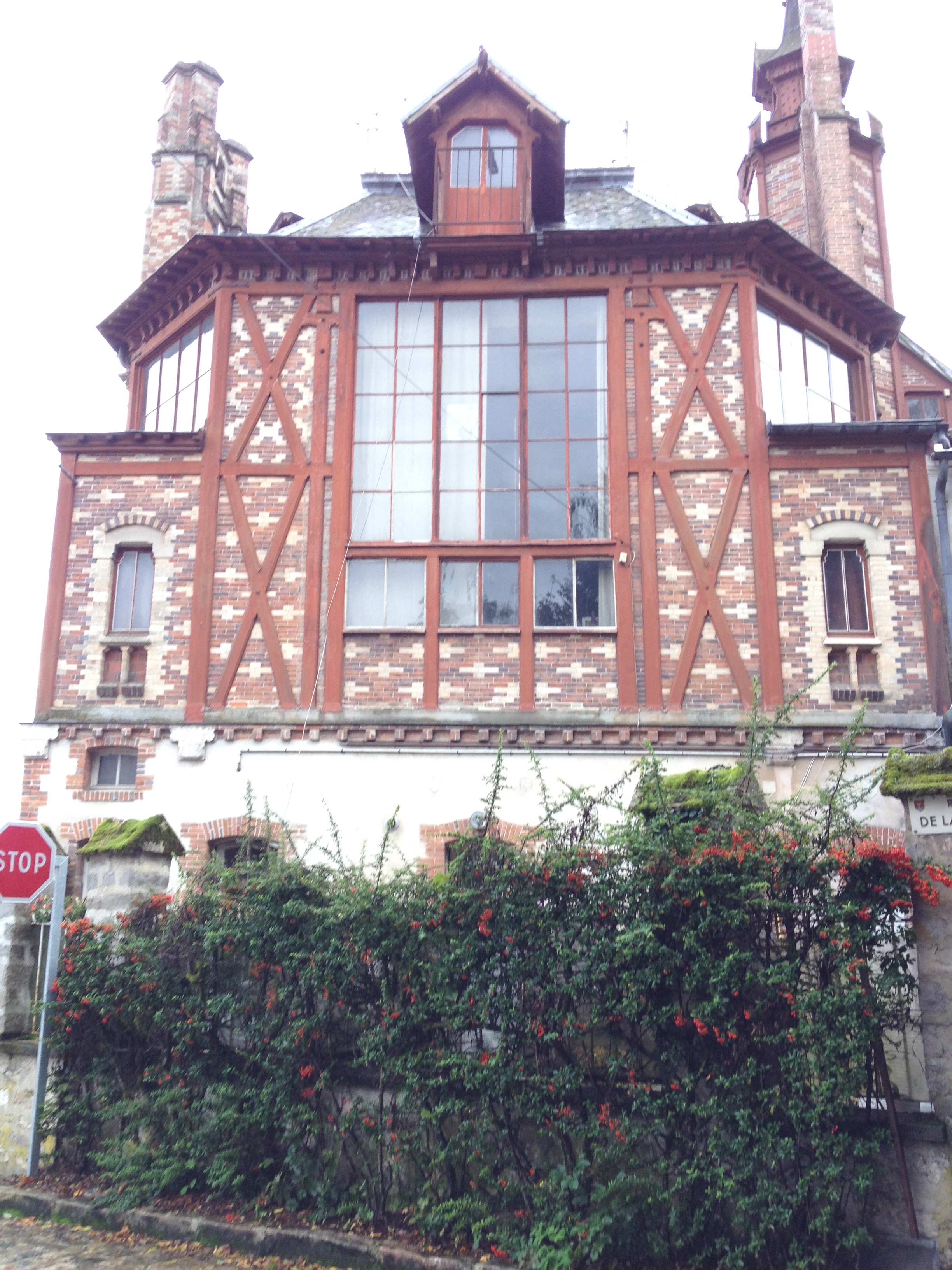 Chateau de By, Thomery, France (showing north-facing studio window)