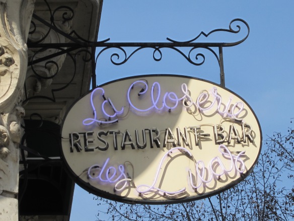 La Closerie des Lilas, the restaurant where Scott and Ernest met to plan their drive to Lyons together - a trip that would cement their friendship.
