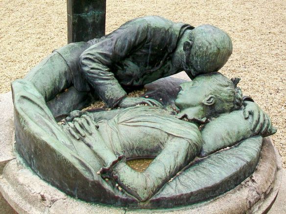 Bartholomé sculpure on his first wife's tomb in Bouillant, France.