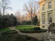 Backyard gardens of the Musée Nissim de Camondo in Paris.