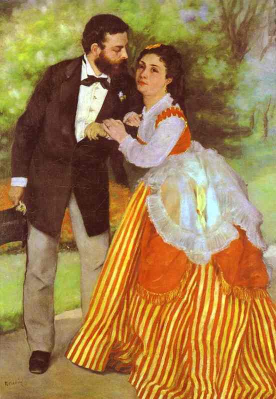 Renoir, Alfred Sisley and His Wife (1868)