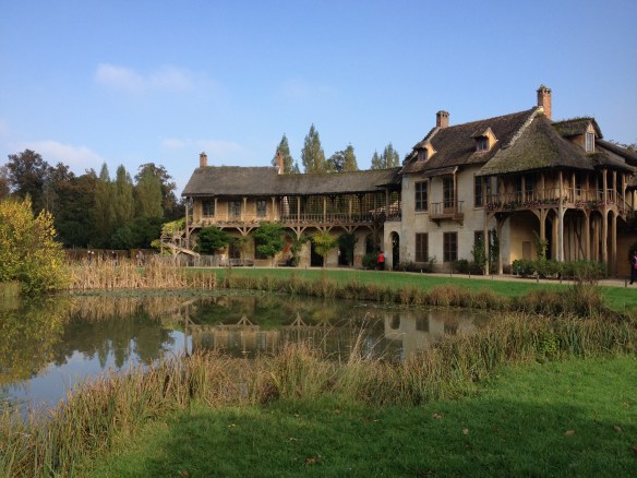The view of the Queen's Hamlet from across the pond.