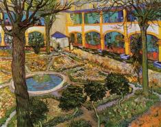The Asylum Garden at Arles, 1889 (oil on canvas), Gogh, Vincent van (1853-90) / Oskar Reinhart Collection, Winterthur, Switzerland / The Bridgeman Art Library