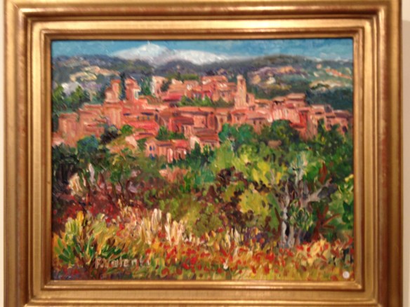 An artist I admired in a gallery in Roussillon: Francoise Valenti.