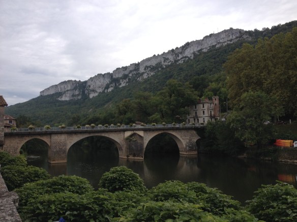 Saint-Antonin-Noble-Val, still beautiful in fading sunlight.
