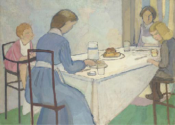 Vanessa Bell, Nursery Tea (1912)