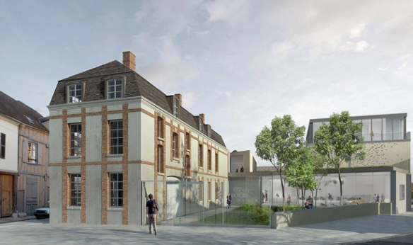 Rendering of the future Musée Camille Claudel in Nogent-sur-Seine