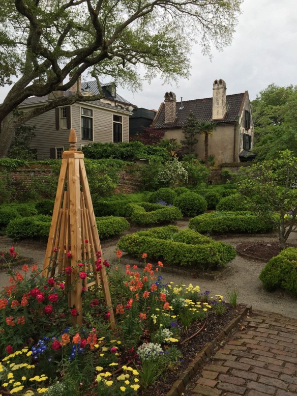 The back gardens of the Hayward-Washington House. This Is where Sarah, at age 5, would have first observed a slave being beaten. It disturbed her so much that she ran out of the house and down to the wharf, where she reportedly asked ship captains to take her to a place that didn't have slavery.