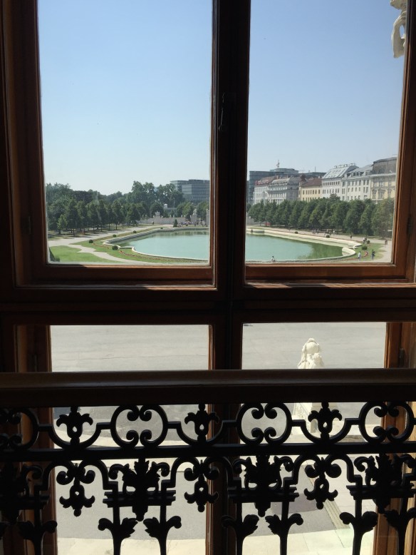 The view from the inside of the Belvedere.