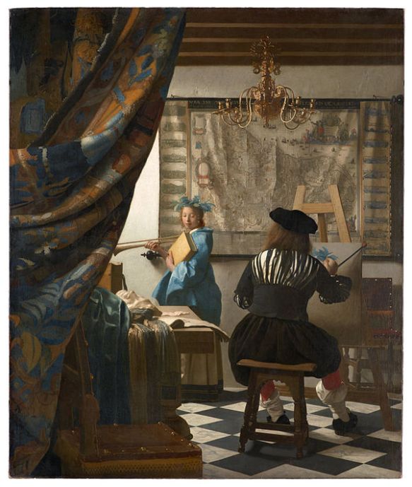 Johanes Vermeer, The Art of Painting (16xx), oil on canvas, The Mauritshuis, The Hague