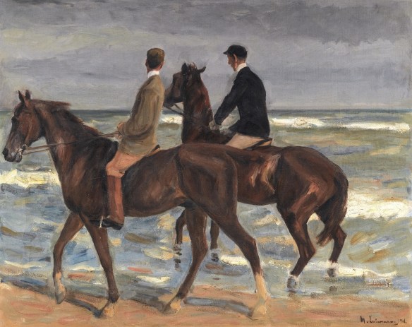 Max Liebermann, Two Riders on a Beach (1901), sold by the heirs of David Friedmann in June, 2015 for approximately $2.8 million at a Sotheby's auction in London.
