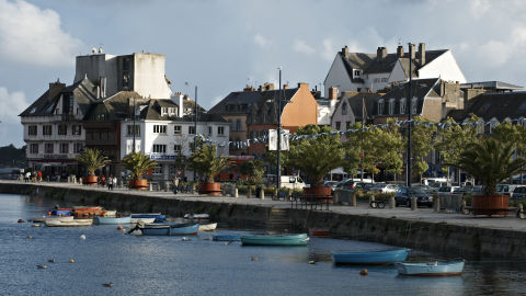 The seaside village of Concarneau today